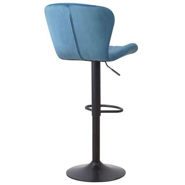Барный стул AMF Vensan Velvet Blue/Black-4