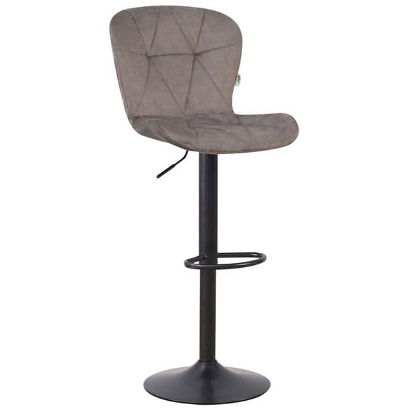 Барний стілець AMF Vensan Velvet Gray/Black-0