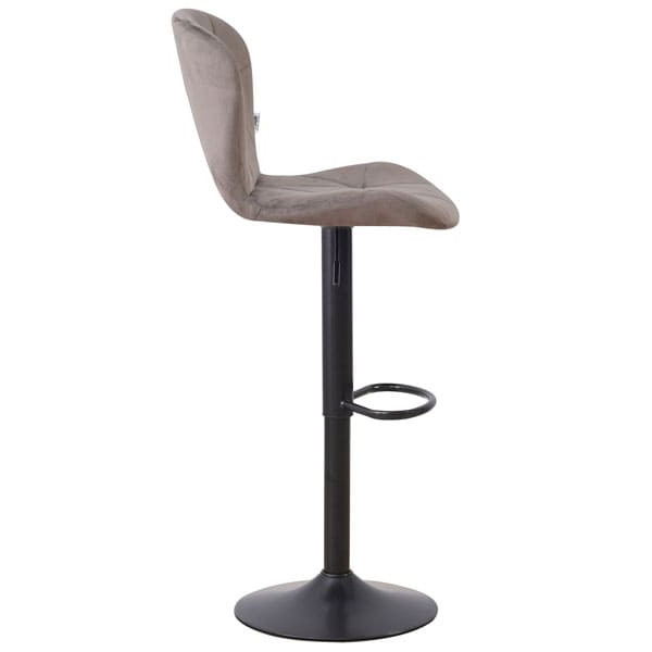 Барний стілець AMF Vensan Velvet Gray/Black-5