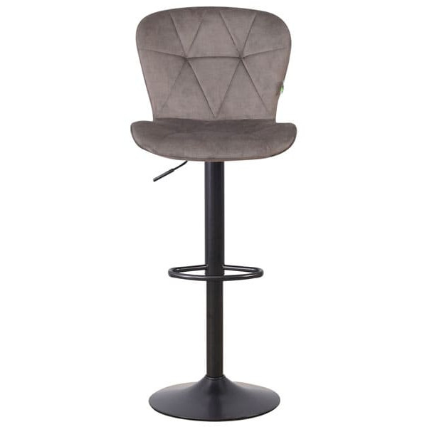Барний стілець AMF Vensan Velvet Gray/Black-1