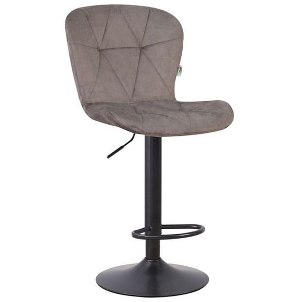 Барний стілець AMF Vensan Velvet Gray/Black-3