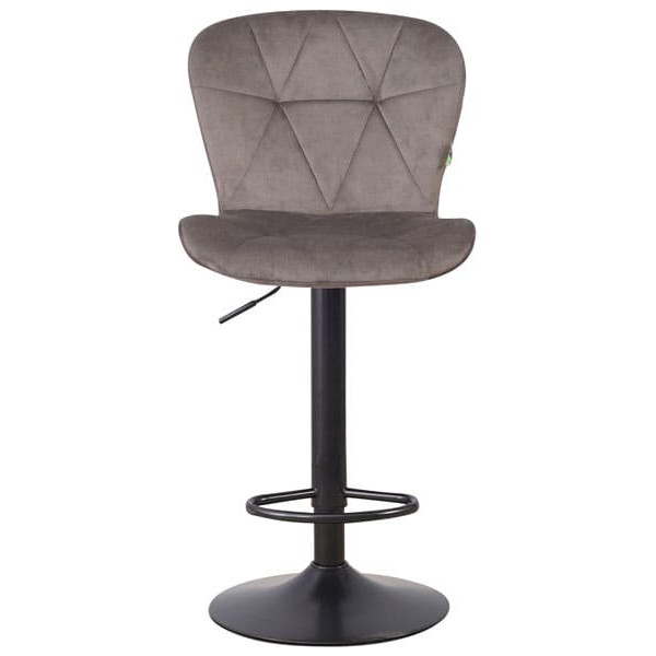 Барний стілець AMF Vensan Velvet Gray/Black-4