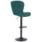Барный стул AMF Vensan Velvet Green/Black-0-thumb