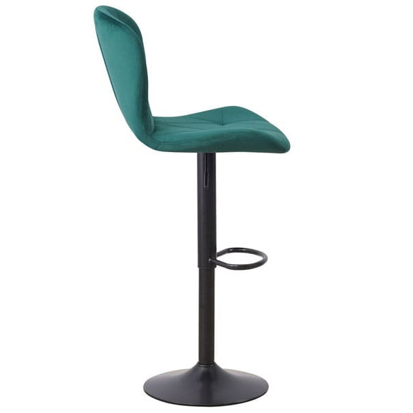 Барний стілець AMF Vensan Velvet Green/Black-4