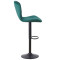 Барный стул AMF Vensan Velvet Green/Black-4-thumb
