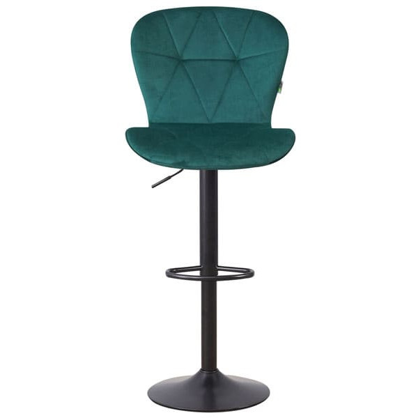 Барний стілець AMF Vensan Velvet Green/Black-2