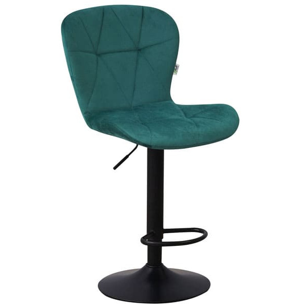Барний стілець AMF Vensan Velvet Green/Black-1
