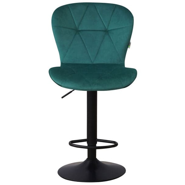 Барний стілець AMF Vensan Velvet Green/Black-3