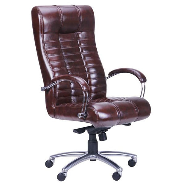 Крісло АМФ Атлантіс Хром Механізм MB Мадрас Дарк Браун-0