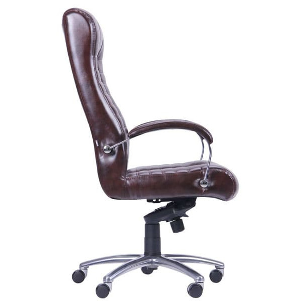 Крісло АМФ Атлантіс Хром Механізм MB Мадрас Дарк Браун-1