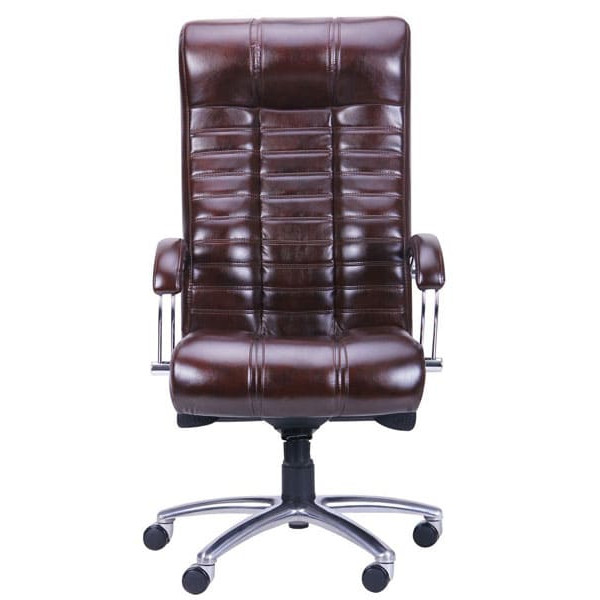 Крісло АМФ Атлантіс Хром Механізм MB Мадрас Дарк Браун-2