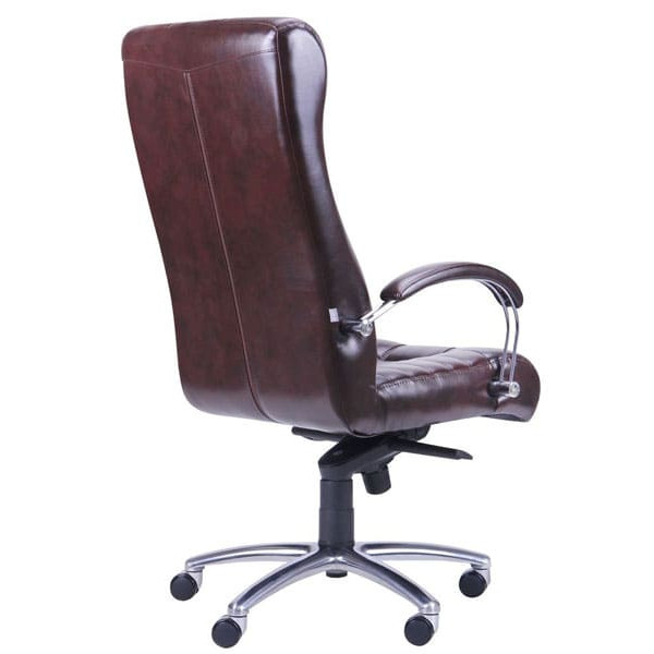 Крісло АМФ Атлантіс Хром Механізм MB Мадрас Дарк Браун-3