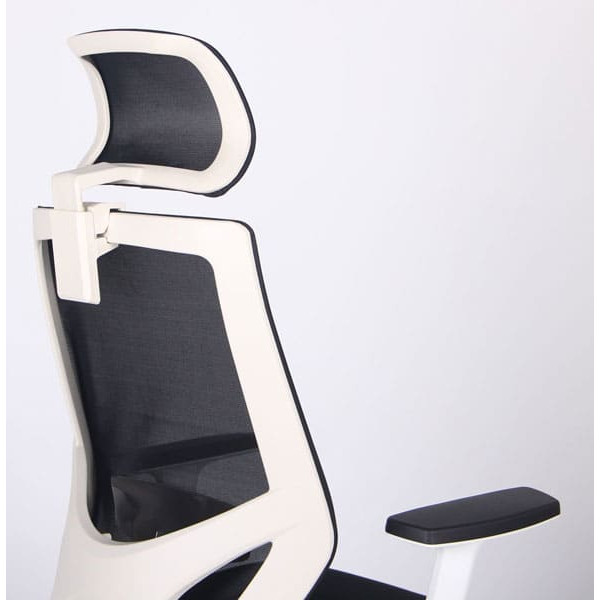 Кресло АМФ Lead White HR сиденье Нест-01 Черная/спинка Сетка HY-100 Черная-11