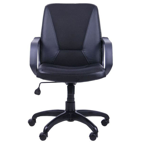 Крісло АМФ Ліга Пластик Неаполь N-20 вставка Сітка Чорна-1