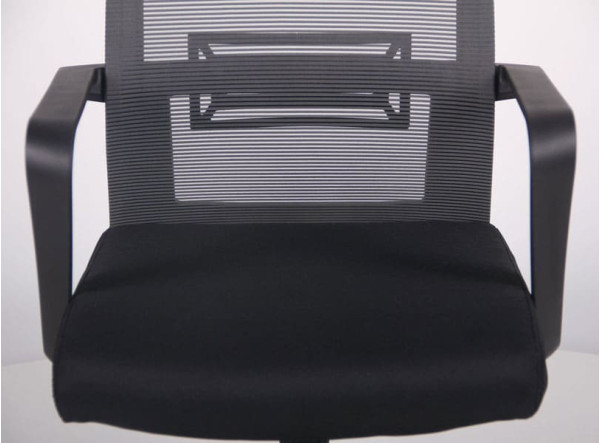 Кресло АМФ Neon HR сиденье Саванна Nova Black 19/спинка Сетка серая-6