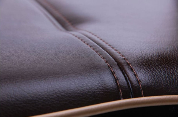 Крісло АМФ Самба-RC Хром горіх Мадрас дарк браун з кантом Мадрас голд беж-6