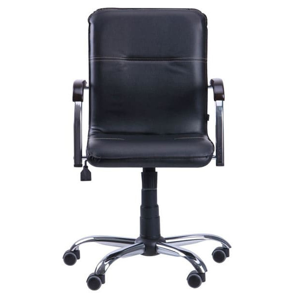 Крісло АМФ Самба-RC Хром горіх Скаден чорний без канта-2