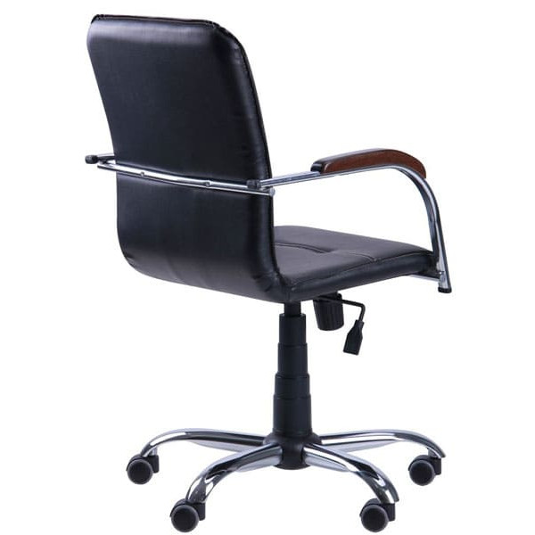 Крісло АМФ Самба-RC Хром горіх Скаден чорний без канта-3