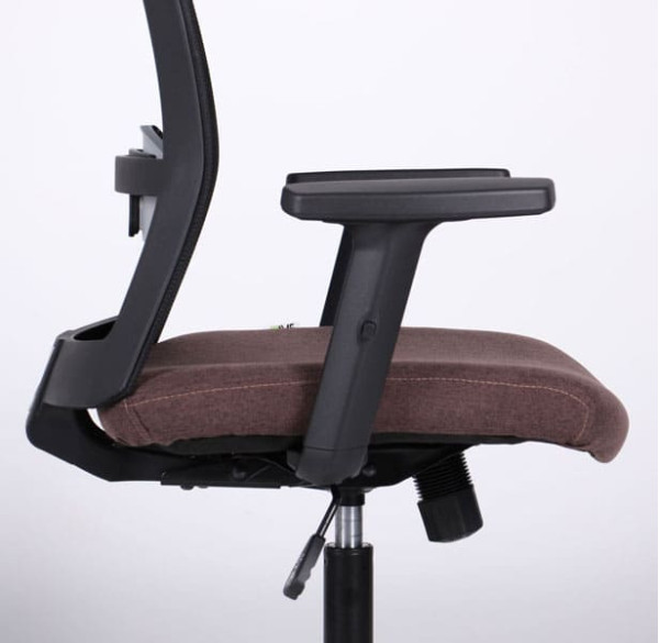 Крісло АМФ Uran Black HR сидіння Сідней-26/спинка Сітка SL-00 Чорна-9