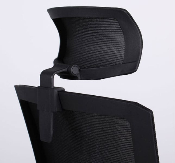 Крісло АМФ Uran Black HR сидіння Сідней-26/спинка Сітка SL-00 Чорна-11