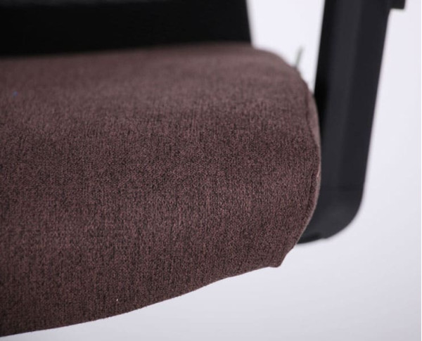 Крісло АМФ Uran Black HR сидіння Сідней-26/спинка Сітка SL-00 Чорна-8