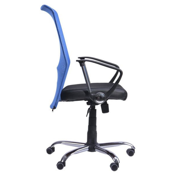 Крісло АМФ АЕРО HB сидіння Сітка чорна Неаполь N-20/спинка Сітка синя-1
