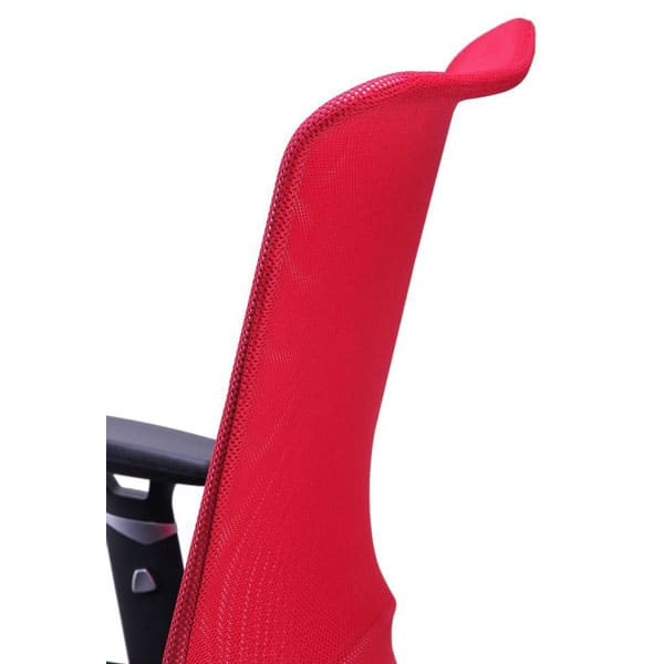 Крісло АМФ Аеро Люкс сидіння Сітка чорна, Неаполь N-20/спинка Сітка червона-5