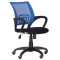 Кресло AMF Веб Сетка черная/спинка Сетка синяя-0-thumb