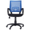 Кресло AMF Веб Сетка черная/спинка Сетка синяя-1-thumb