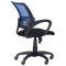 Кресло AMF Веб Сетка черная/спинка Сетка синяя-3-thumb
