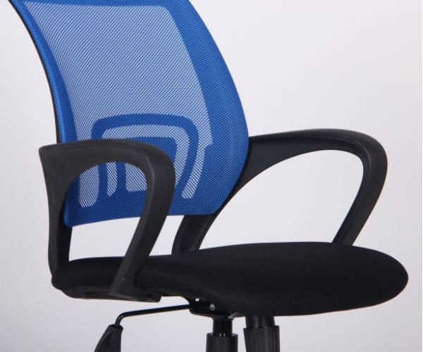 Кресло AMF Веб Сетка черная/спинка Сетка синяя-6