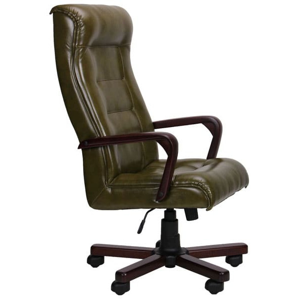 Кресло АМФ Роял Флеш вишня Мадрас Олива-1