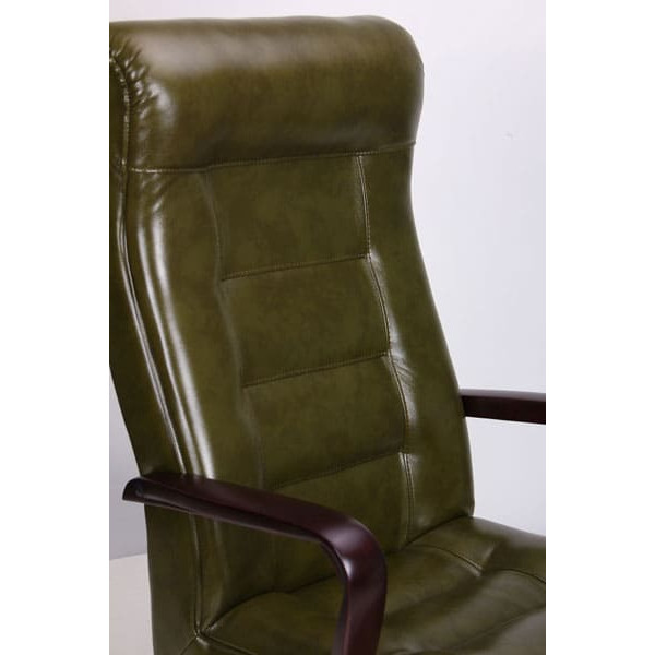 Кресло АМФ Роял Флеш вишня Мадрас Олива-4