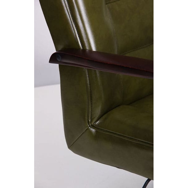 Кресло АМФ Роял Флеш вишня Мадрас Олива-7