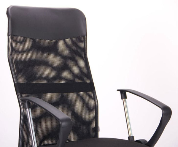 Кресло AMF Ultra сиденье А-1/спинка Сетка черная, вставка Скаден черный-5