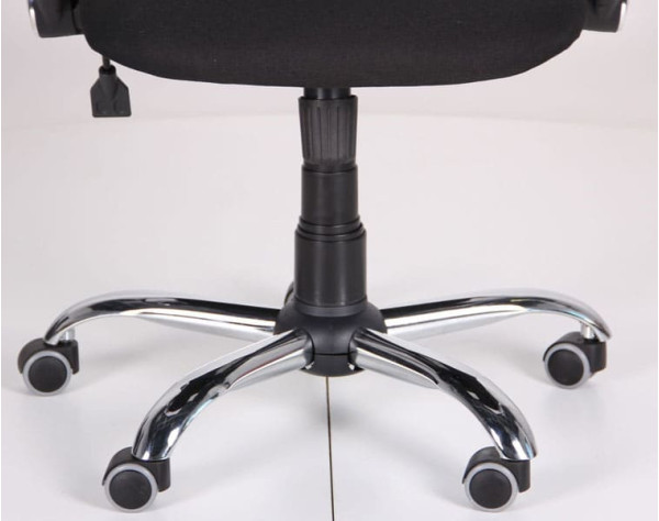 Крісло AMF Ultra Хром сидіння А-1/спинка Сітка чорна, вставка Скаден чорний-11