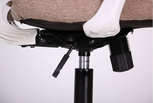 Крісло АМФ Nickel White сидіння Сідней-09/спинка Сітка SL-02 беж-11