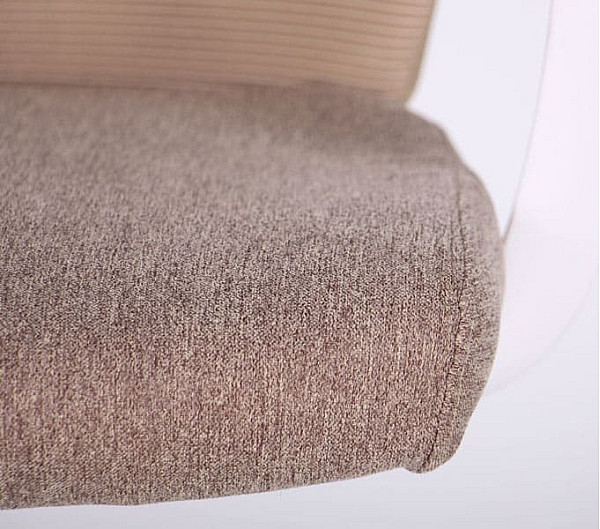 Крісло АМФ Nickel White сидіння Сідней-09/спинка Сітка SL-02 беж-5