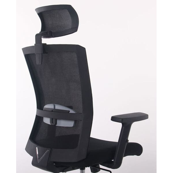 Крісло АМФ Uran Black HR сидіння Нест-01 Чорна/спинка Сітка SL-00 Чорна-15