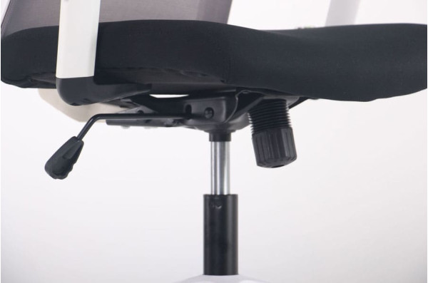 Крісло АМФ Uran White HR сидіння Нест-01 Чорна/спинка Сітка HY-109 Сіра-14