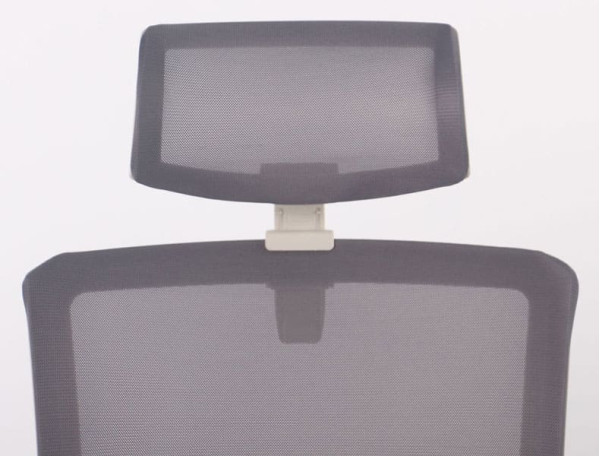 Крісло АМФ Uran White HR сидіння Нест-01 Чорна/спинка Сітка HY-109 Сіра-5