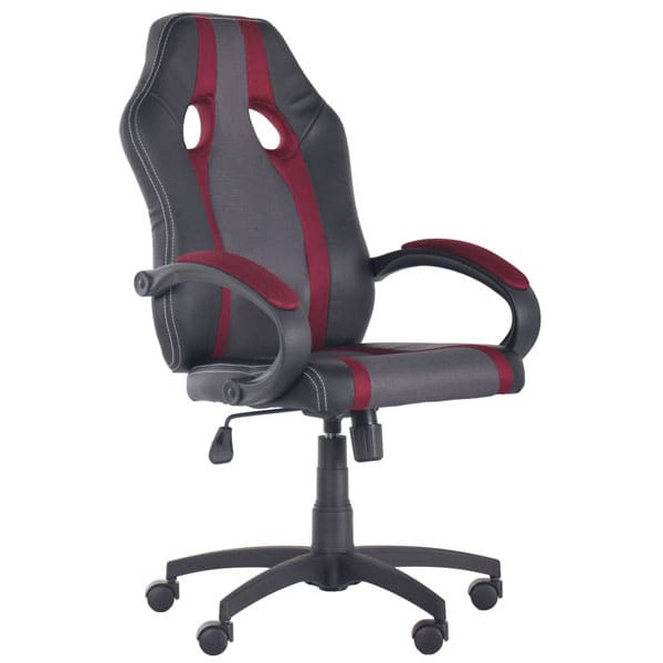 Кресло АМФ Shift Неаполь N-20/Сетка серая, вставки Сетка бордовая-0