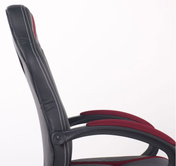 Кресло АМФ Shift Неаполь N-20/Сетка серая, вставки Сетка бордовая-10