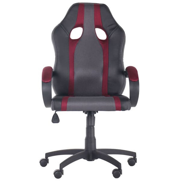 Кресло АМФ Shift Неаполь N-20/Сетка серая, вставки Сетка бордовая-1