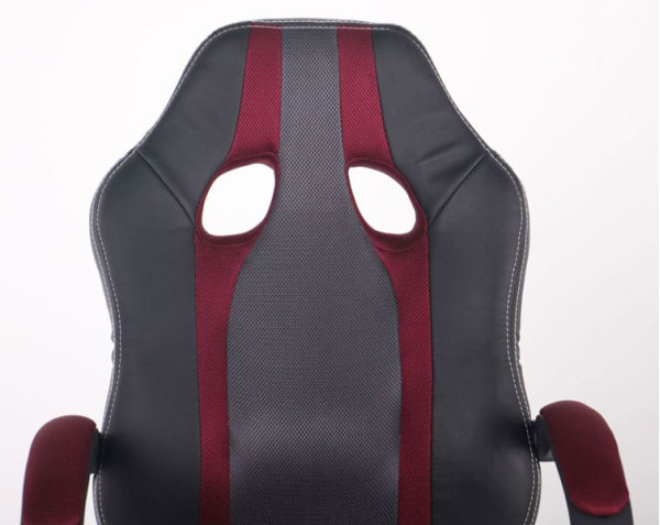 Кресло АМФ Shift Неаполь N-20/Сетка серая, вставки Сетка бордовая-4