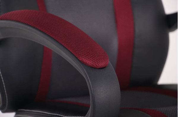 Кресло АМФ Shift Неаполь N-20/Сетка серая, вставки Сетка бордовая-8