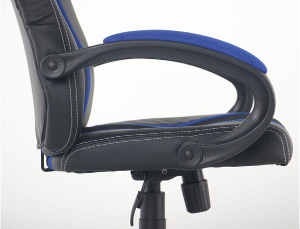 Крісло АМФ Shift Неаполь N-20/Сітка чорна, вставки Сітка синя Крісло АМФ Shift Неаполь N-20/Сітка чорна, вставки Сітка синя-10