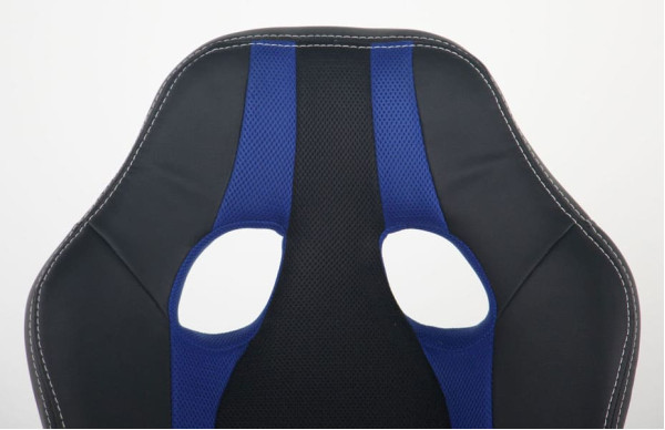 Крісло АМФ Shift Неаполь N-20/Сітка чорна, вставки Сітка синя Крісло АМФ Shift Неаполь N-20/Сітка чорна, вставки Сітка синя-5