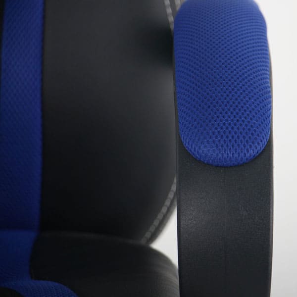 Крісло АМФ Shift Неаполь N-20/Сітка чорна, вставки Сітка синя Крісло АМФ Shift Неаполь N-20/Сітка чорна, вставки Сітка синя-6