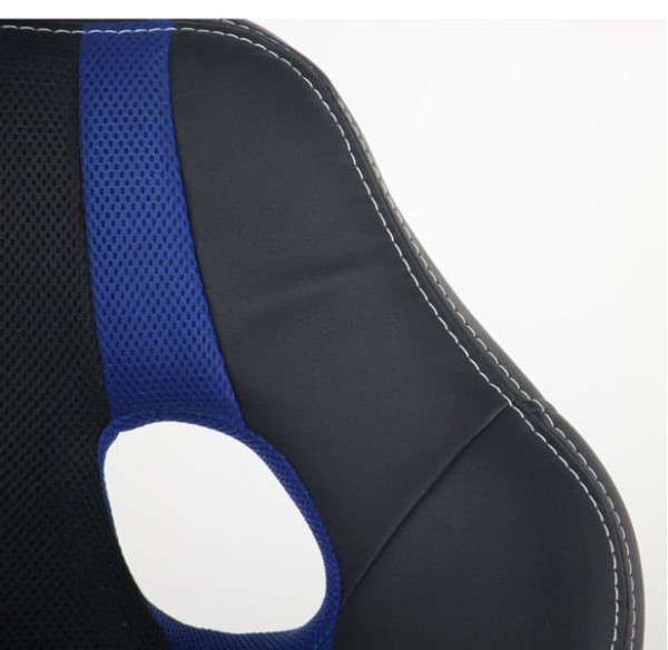 Крісло АМФ Shift Неаполь N-20/Сітка чорна, вставки Сітка синя Крісло АМФ Shift Неаполь N-20/Сітка чорна, вставки Сітка синя-7